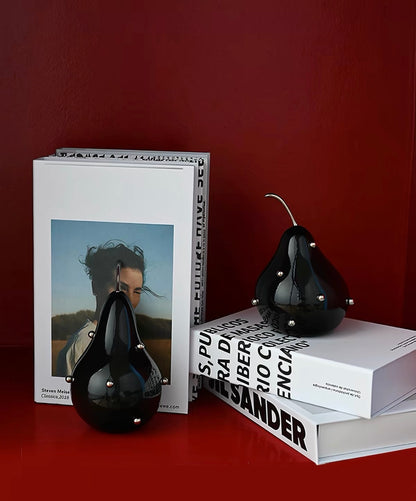 Studded Pear Sculptural Bookends