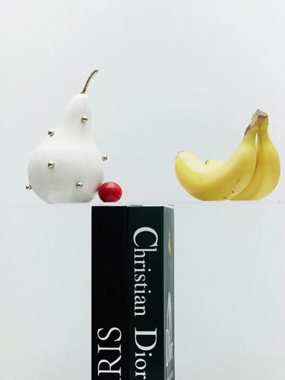 Studded Pear Sculptural Bookends