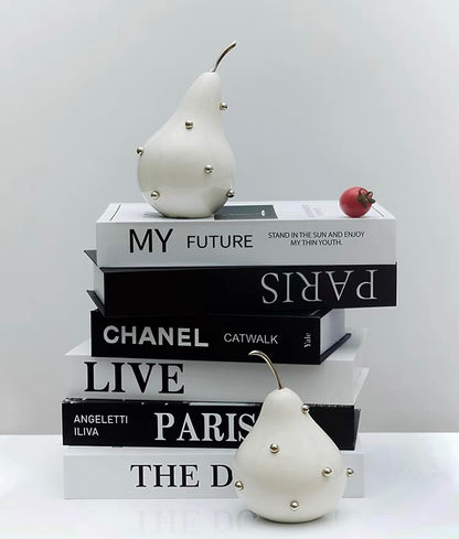 Studded Pear Sculptural Bookends