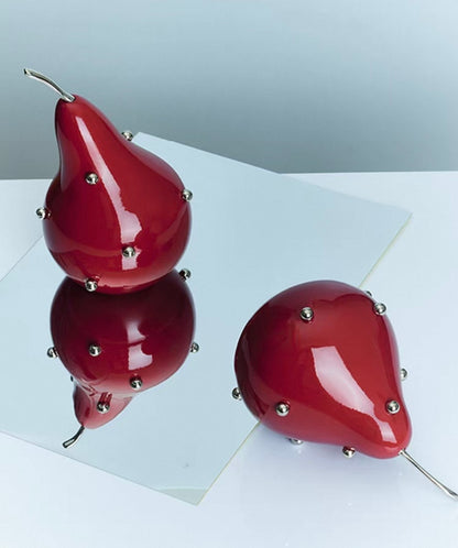 Studded Pear Sculptural Bookends