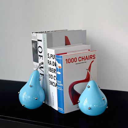 Studded Pear Sculptural Bookends