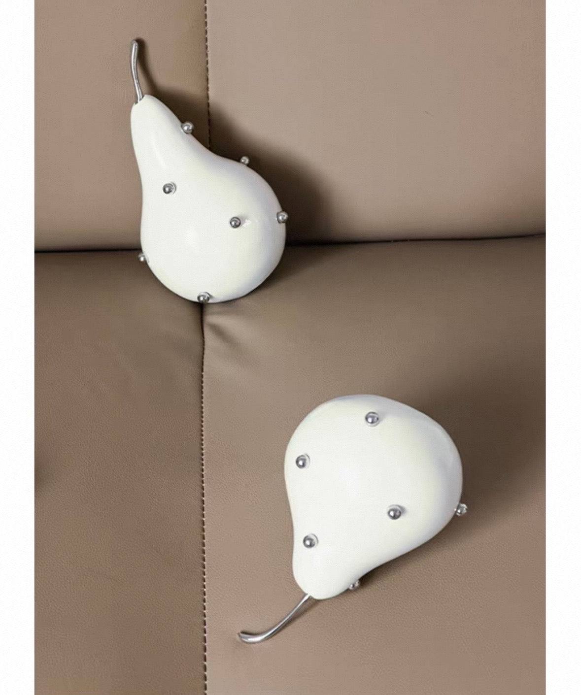 Studded Pear Sculptural Bookends