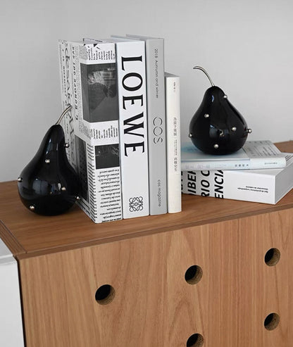 Studded Pear Sculptural Bookends