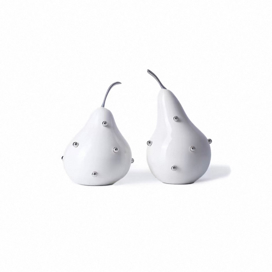 Studded Pear Sculptural Bookends
