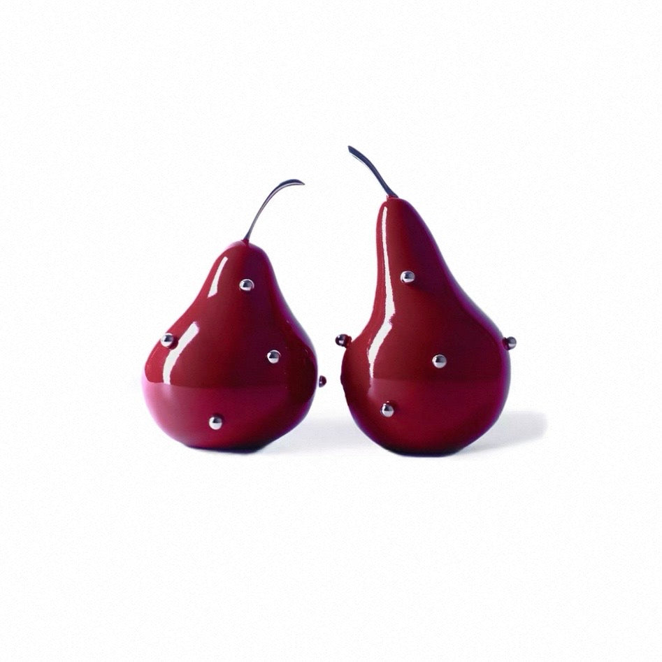 Studded Pear Sculptural Bookends
