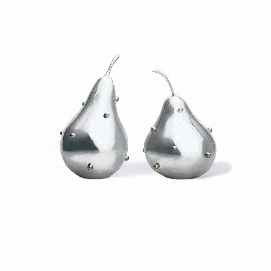 Studded Pear Sculptural Bookends