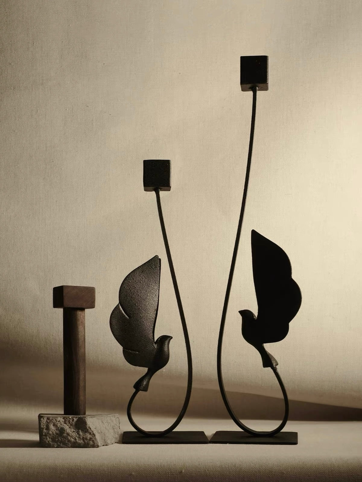Soaring Bird Candleholders