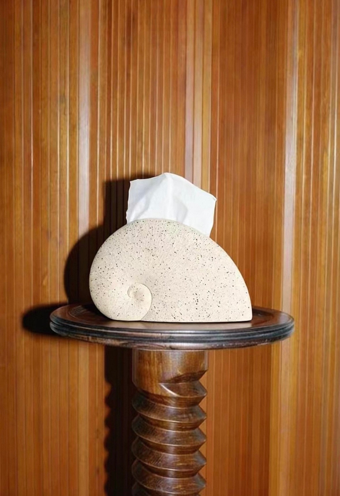 Nautilus Sculptural Tissue Holder