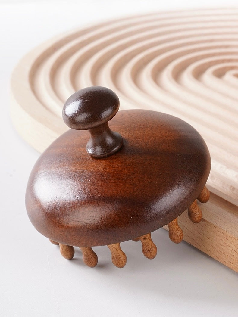 Natural Wooden Scalp Massager