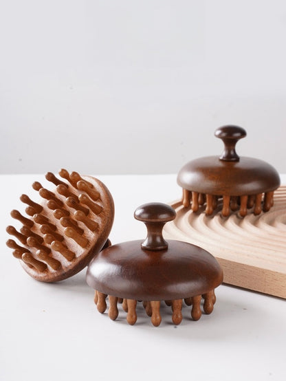 Natural Wooden Scalp Massager