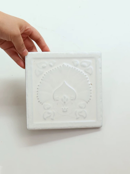 Embossed Floral Artisan Tile