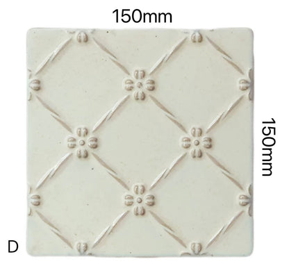Embossed Floral Artisan Tile