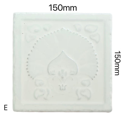 Embossed Floral Artisan Tile