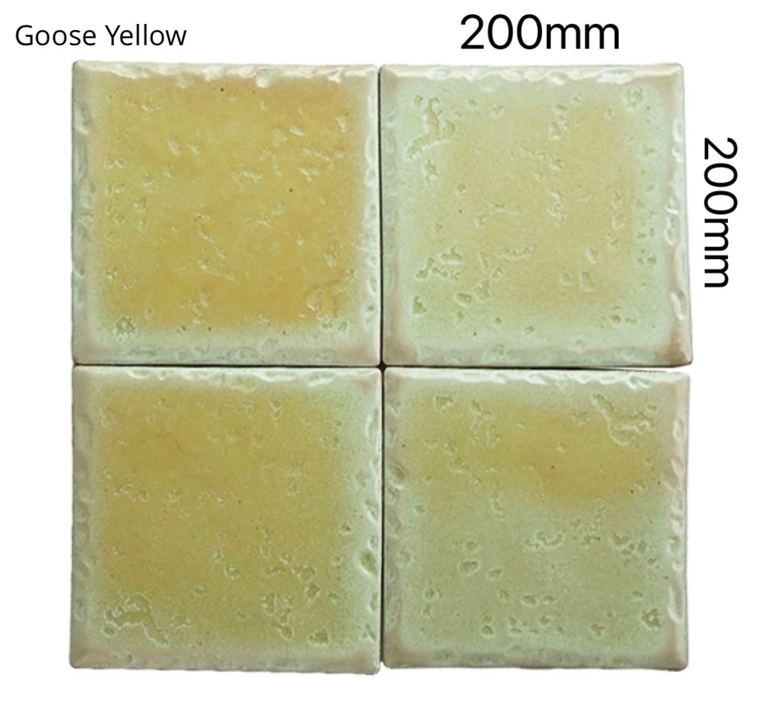 Heritage Glazed Ceramic Tile - Goose Yellow