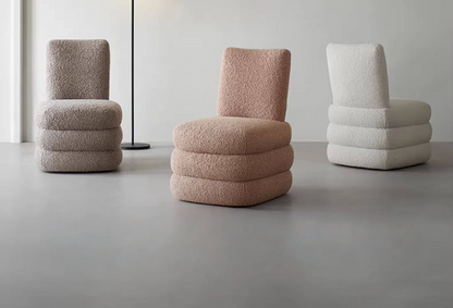 Pillow Bouclé Swivel Lounge Chair