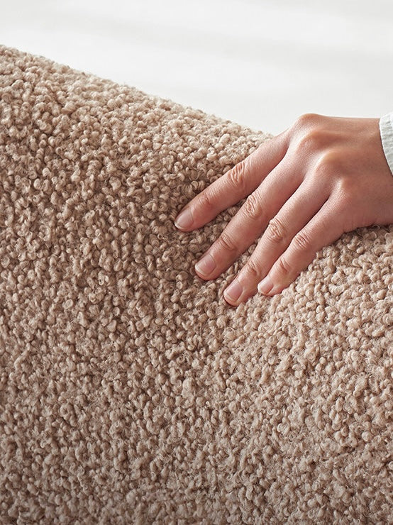 Pillow Bouclé Swivel Lounge Chair