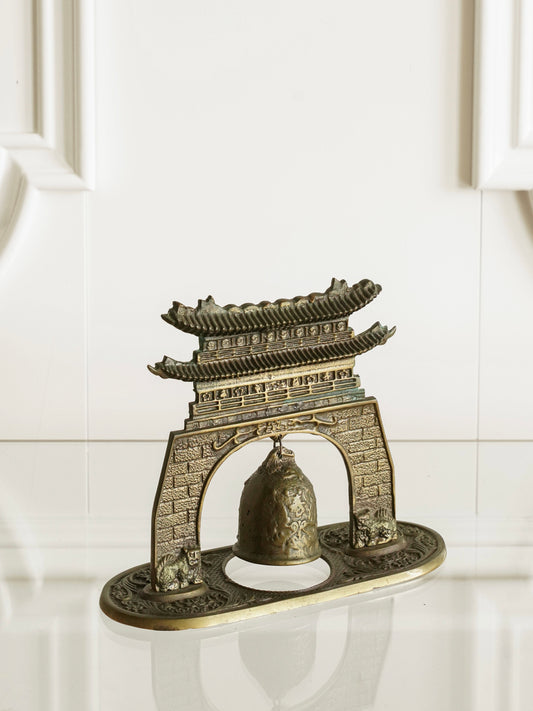 Japanese 20th Century Copper Temple Bell Ornament