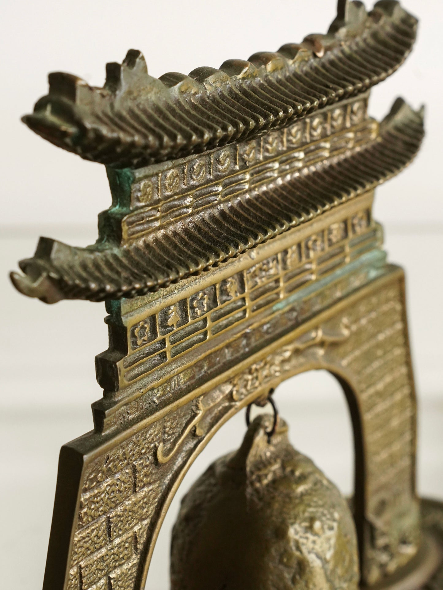 Japanese 20th Century Copper Temple Bell Ornament