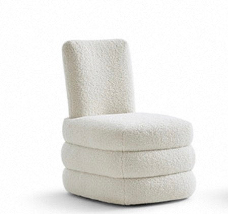 Pillow Bouclé Swivel Lounge Chair