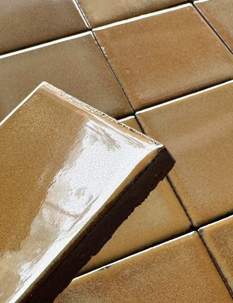 Lucente Artisan Glazed Ceramic Tile - Tuscan Amber