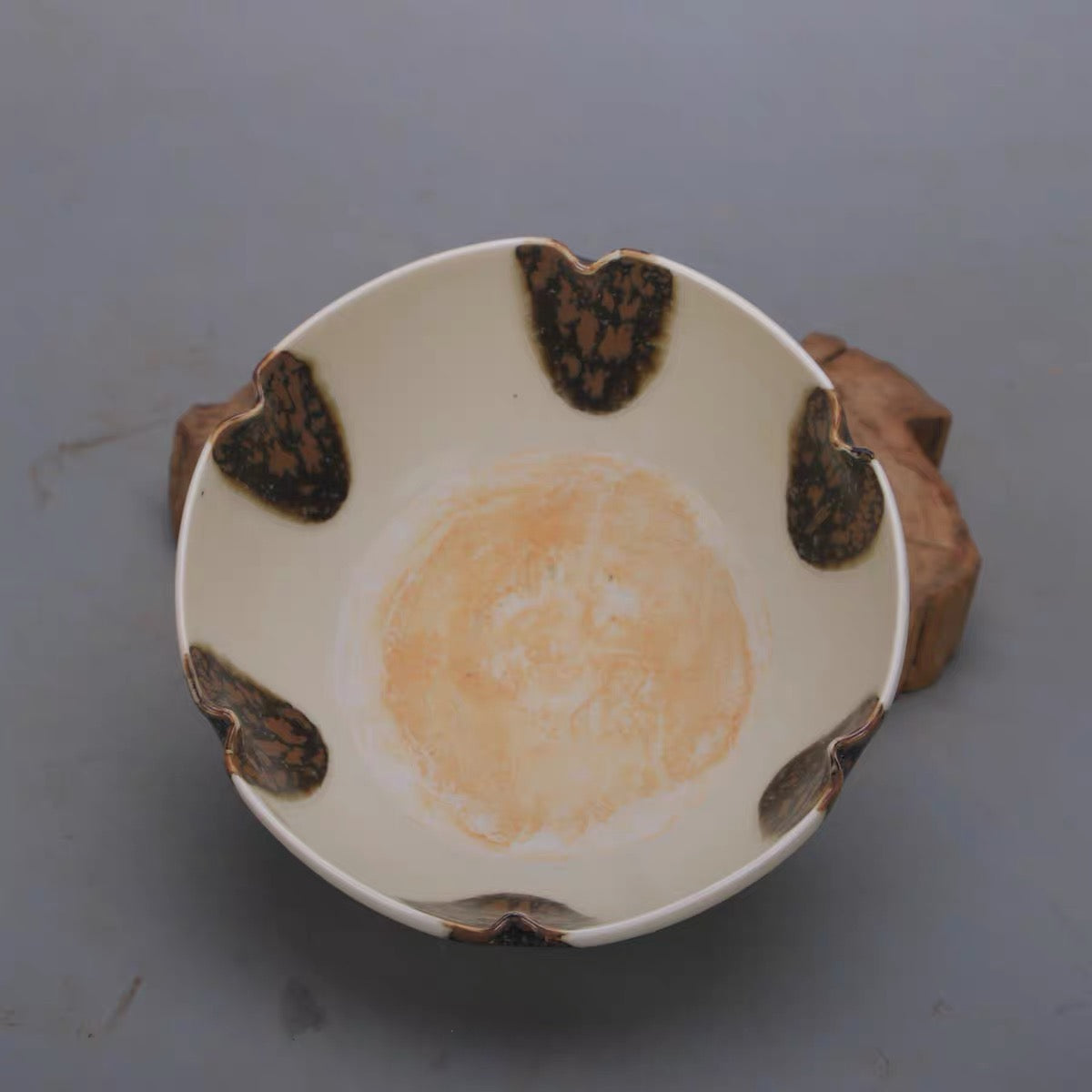 Leopard Spot Glaze Porcelain Teapot with Matching Bowl