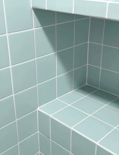 Luna Square Handmade Ceramic Tile - Blue