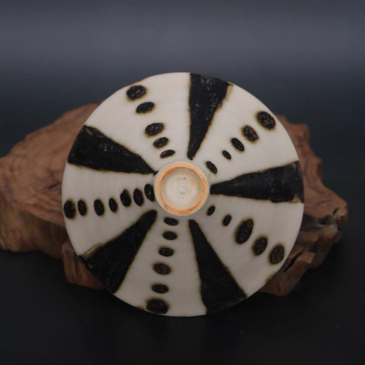 Leopard Spot Glaze Conical Scholar’s Bowl