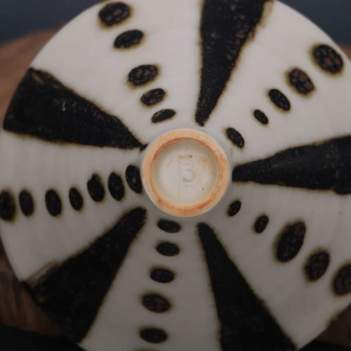 Leopard Spot Glaze Conical Scholar’s Bowl
