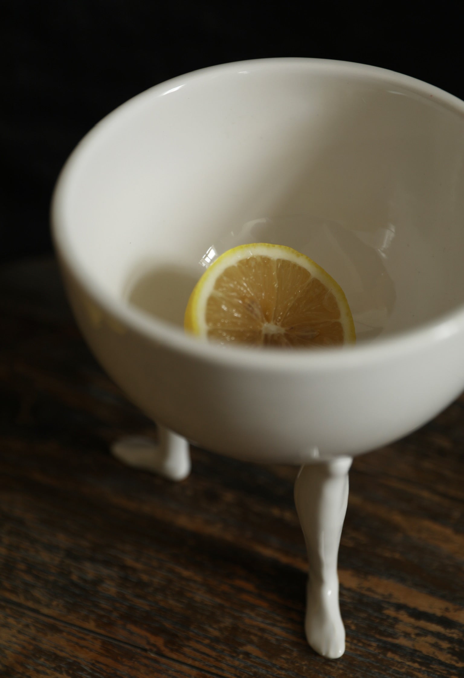 3-Legged Ceramic Fruit Bowl