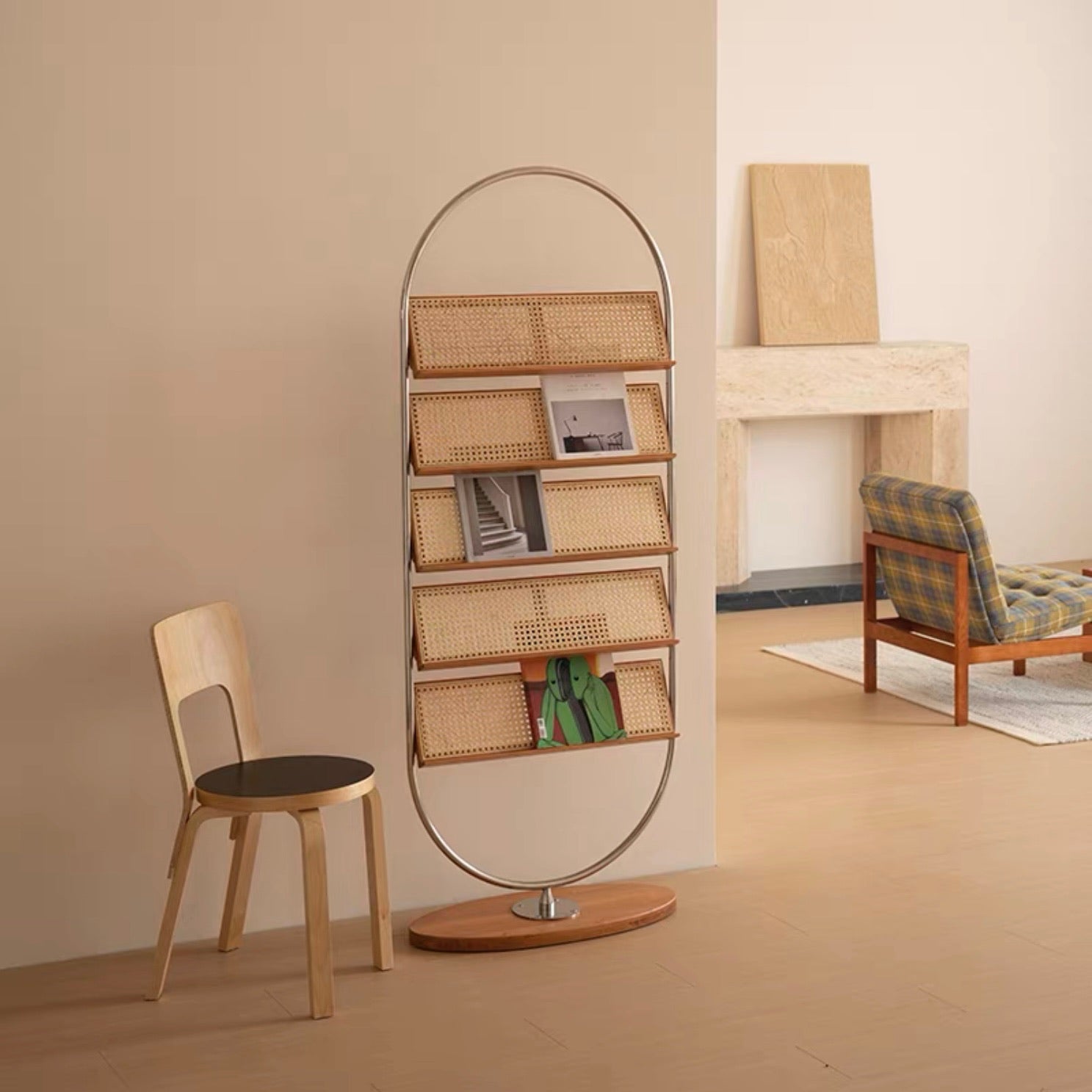 Oval Freestanding Book Rack – MIOLISM