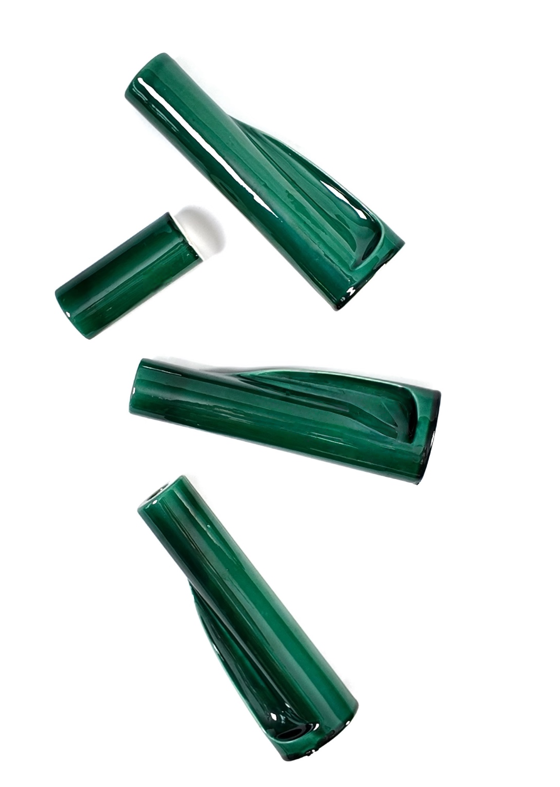 Emerald Bamboo Node Ceramic Tube Tile