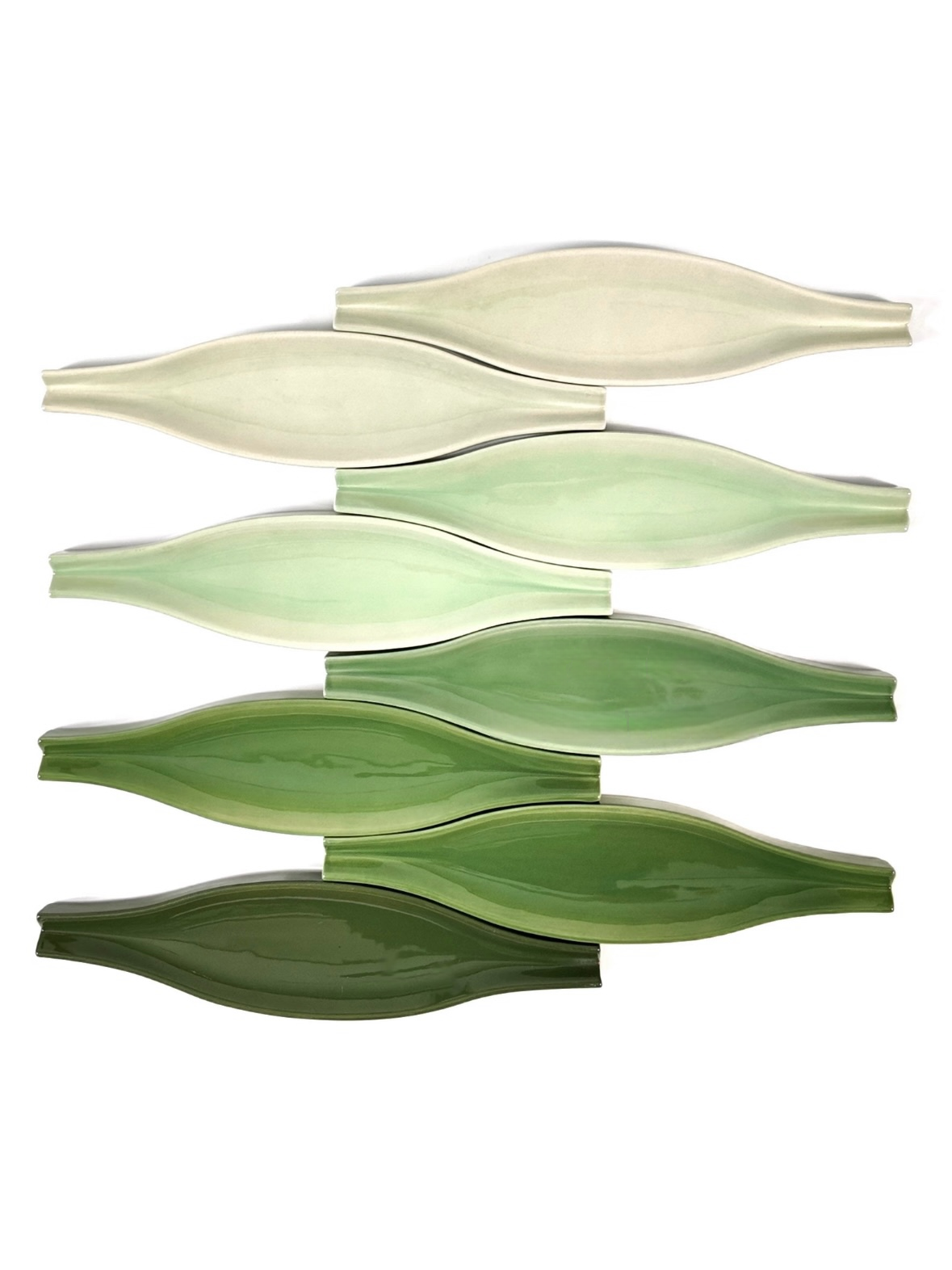 Botanical Leaf Ceramic Wall Tile