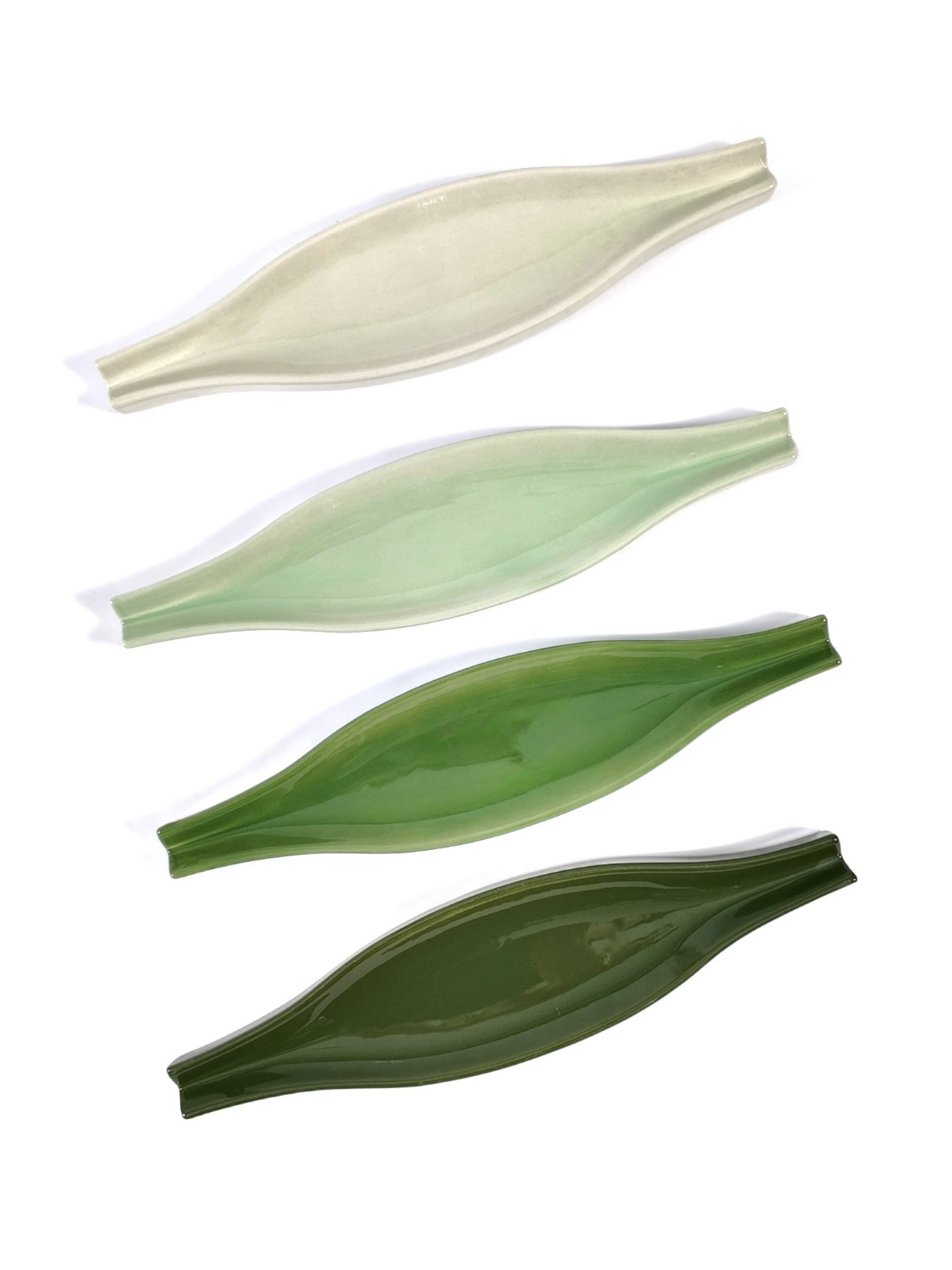 Botanical Leaf Ceramic Wall Tile