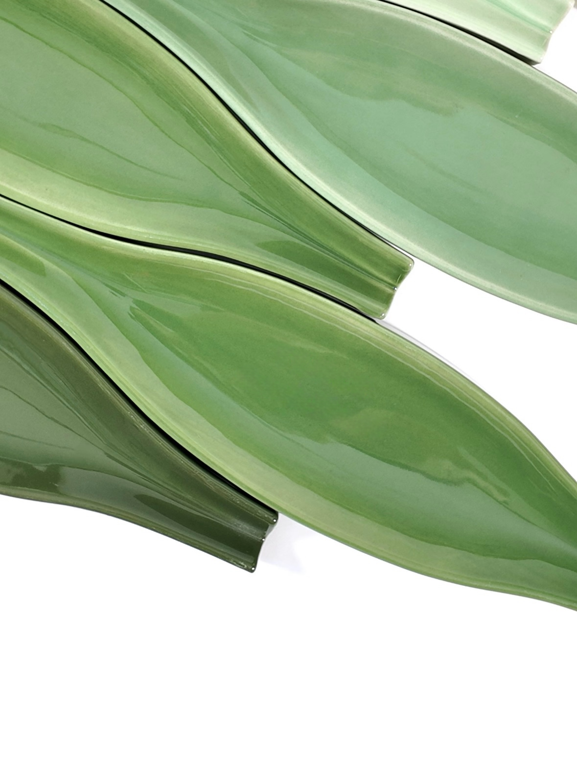 Botanical Leaf Ceramic Wall Tile