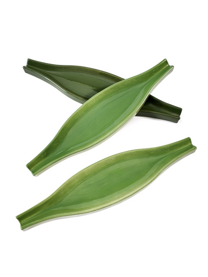 Botanical Leaf Ceramic Wall Tile
