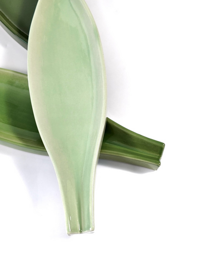 Botanical Leaf Ceramic Wall Tile