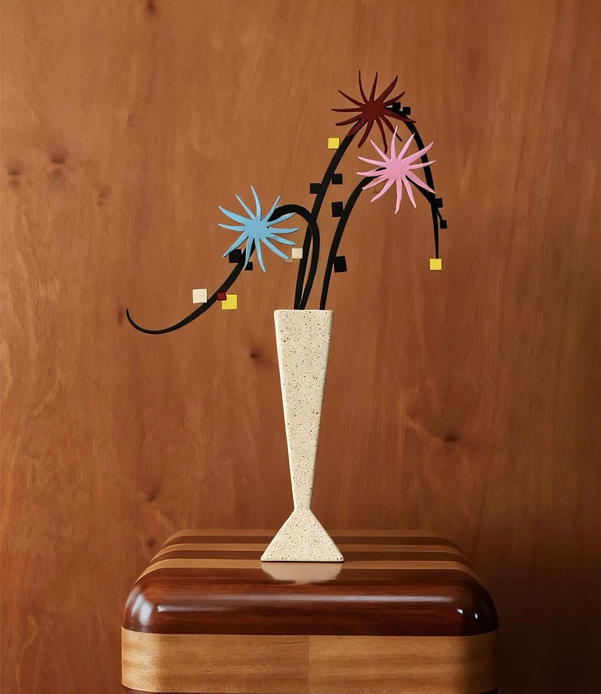 Rotating Flower Sculpture