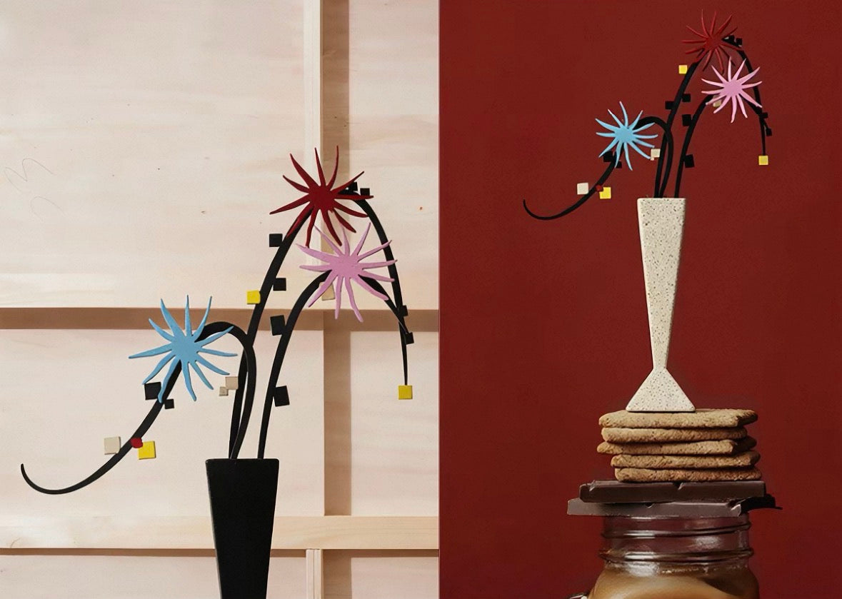 Rotating Flower Sculpture