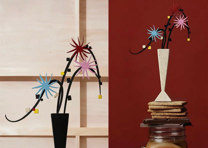Rotating Flower Sculpture