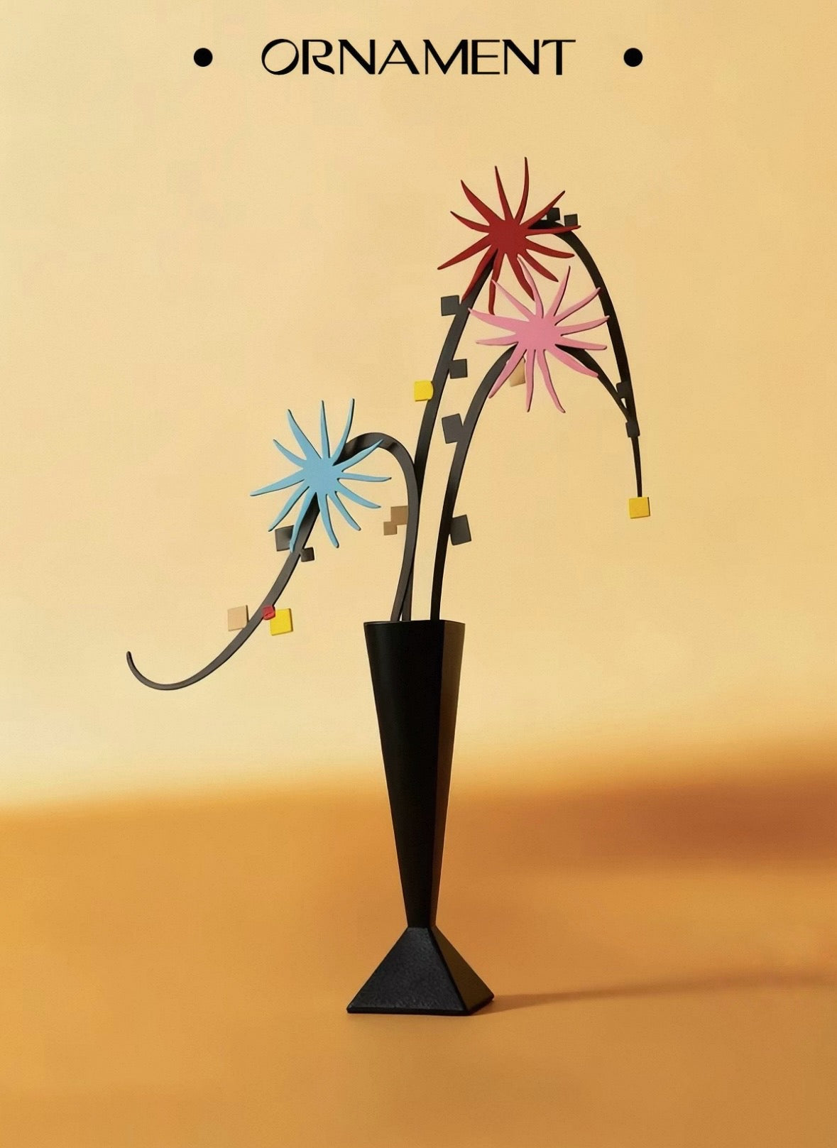 Rotating Flower Sculpture