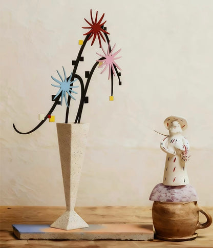 Rotating Flower Sculpture