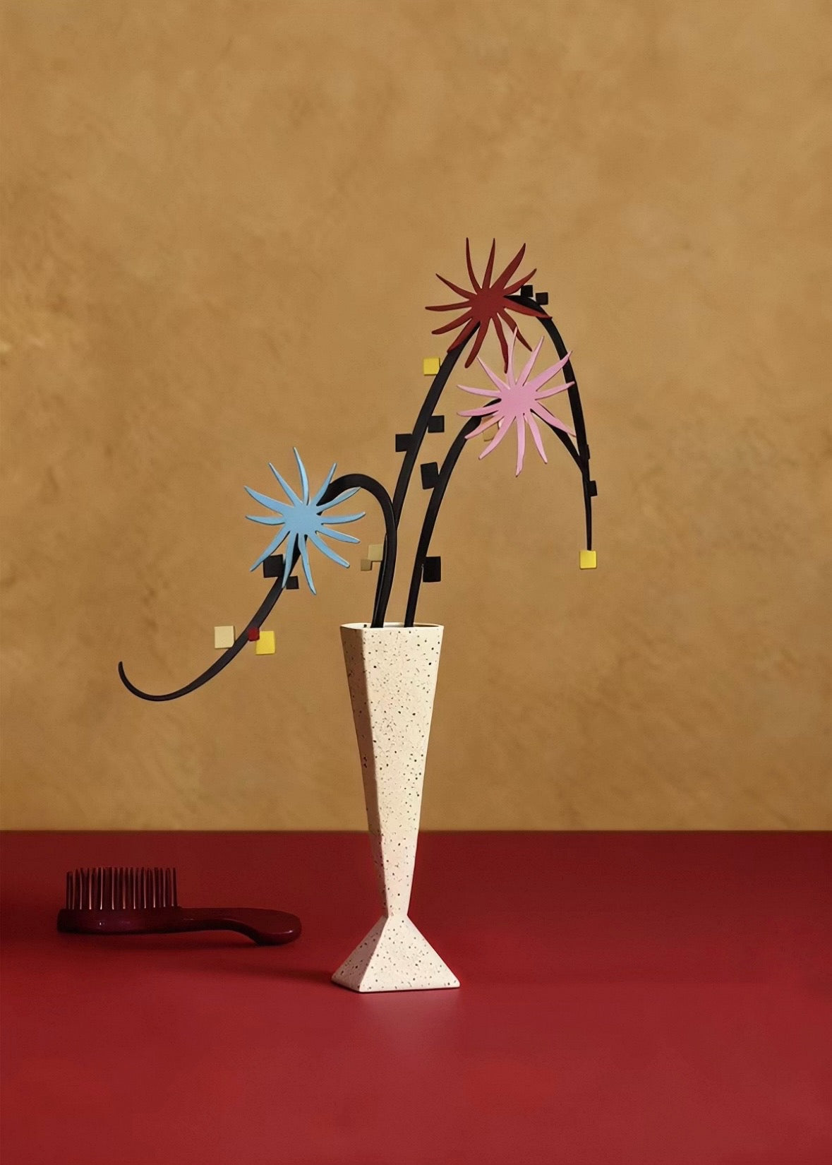 Rotating Flower Sculpture