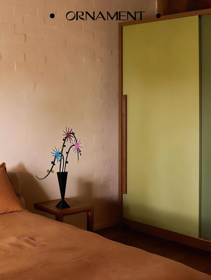 Rotating Flower Sculpture