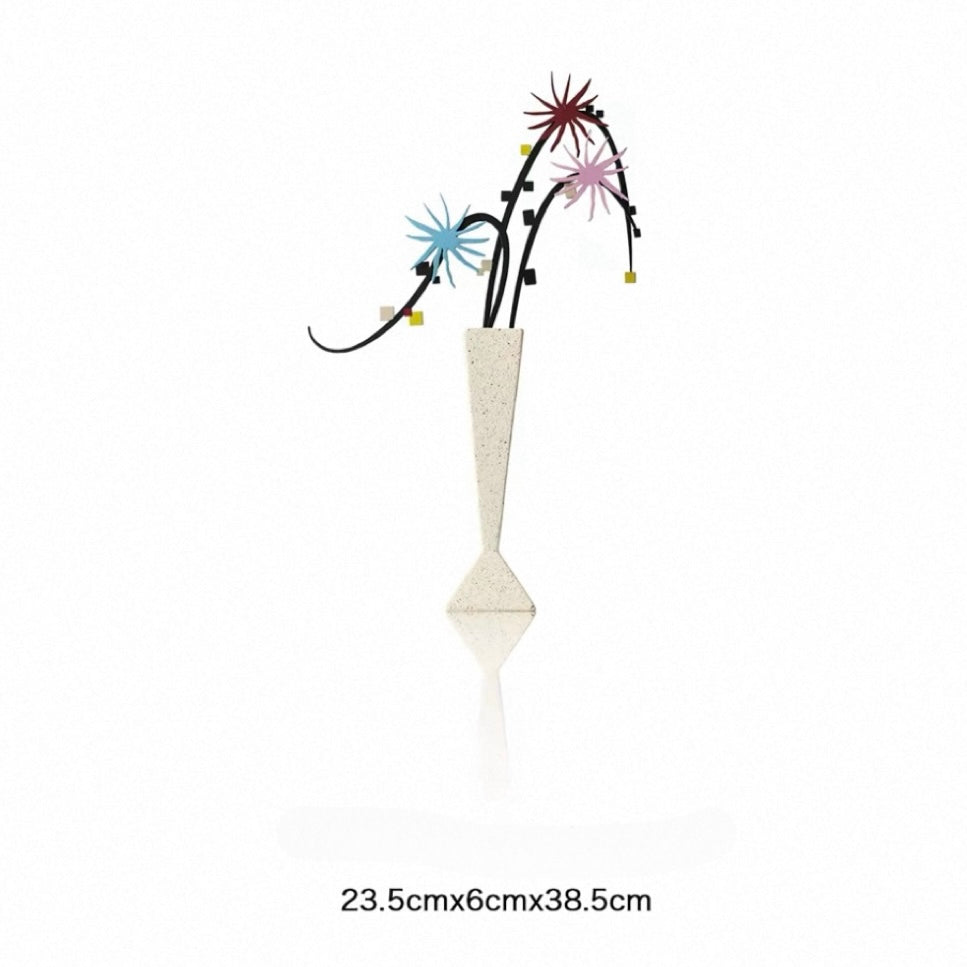 Rotating Flower Sculpture