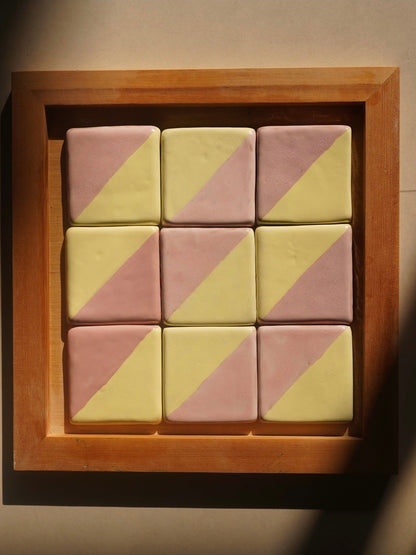 Sorbet Divide Handmade Ceramic Tile