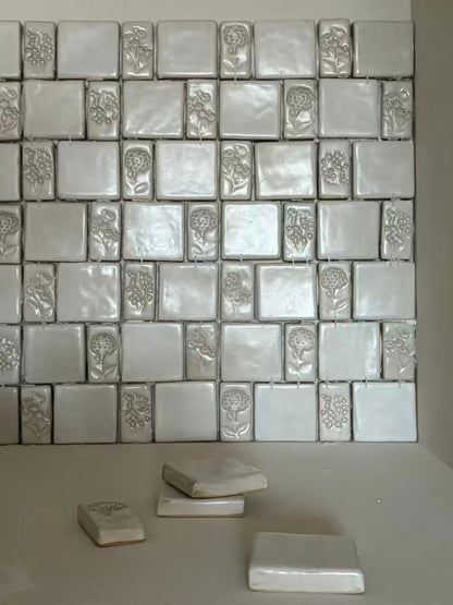 Jardin Secret Handmade Ceramic Tile
