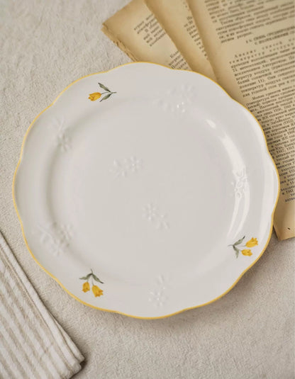 Sunny Bloom Porcelain Plate