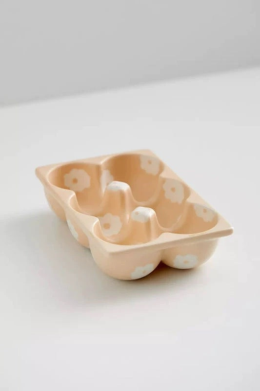 Vintage Blossom Ceramic Egg Holder