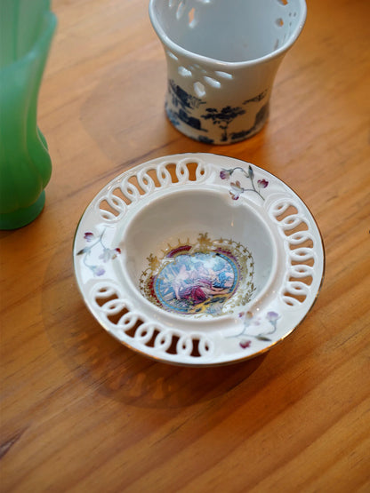 Rococo Ceramic Reticulated Dish