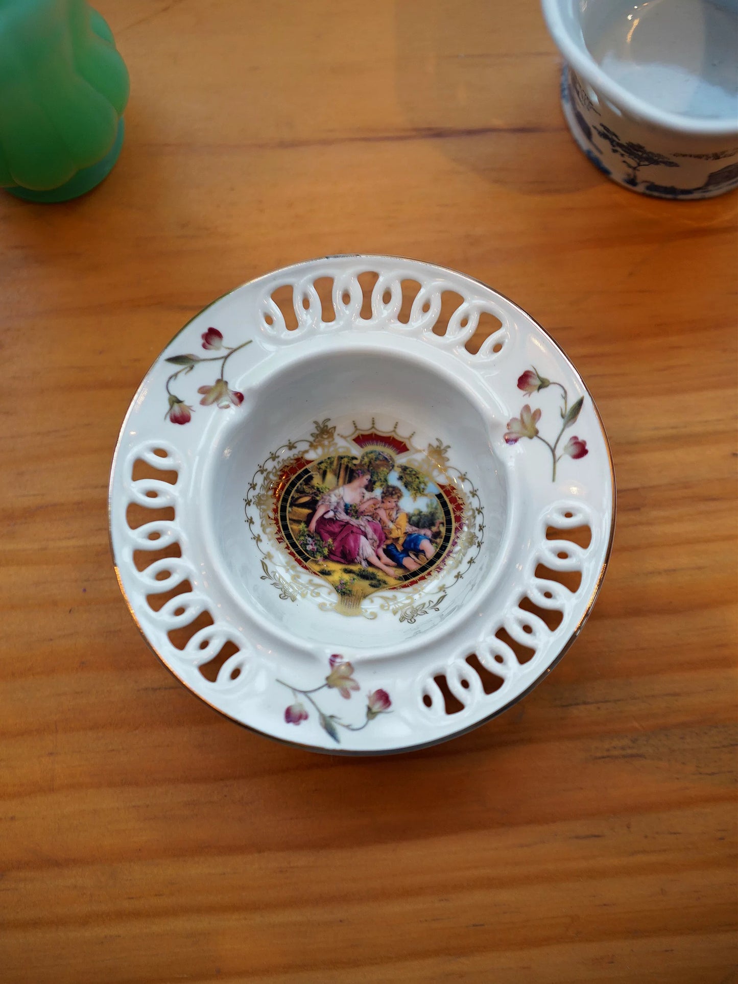 Rococo Ceramic Reticulated Dish